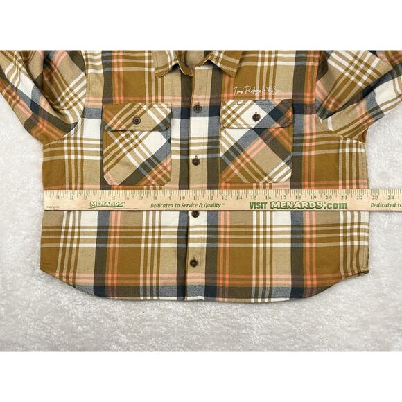 Salty Crew Shirt Womens L Multicolor Plaid Flannel Cropped Outdoor Retro Classic - Picture 4 of 7